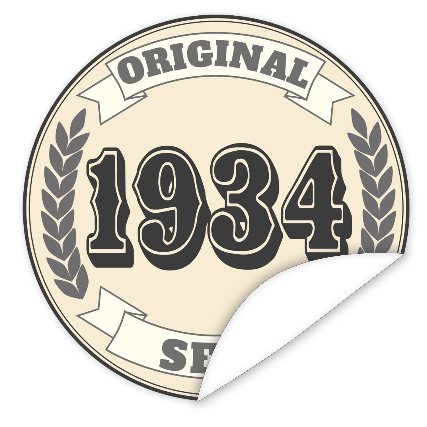 Original-seit-1934-western-blauer-Aufkleber