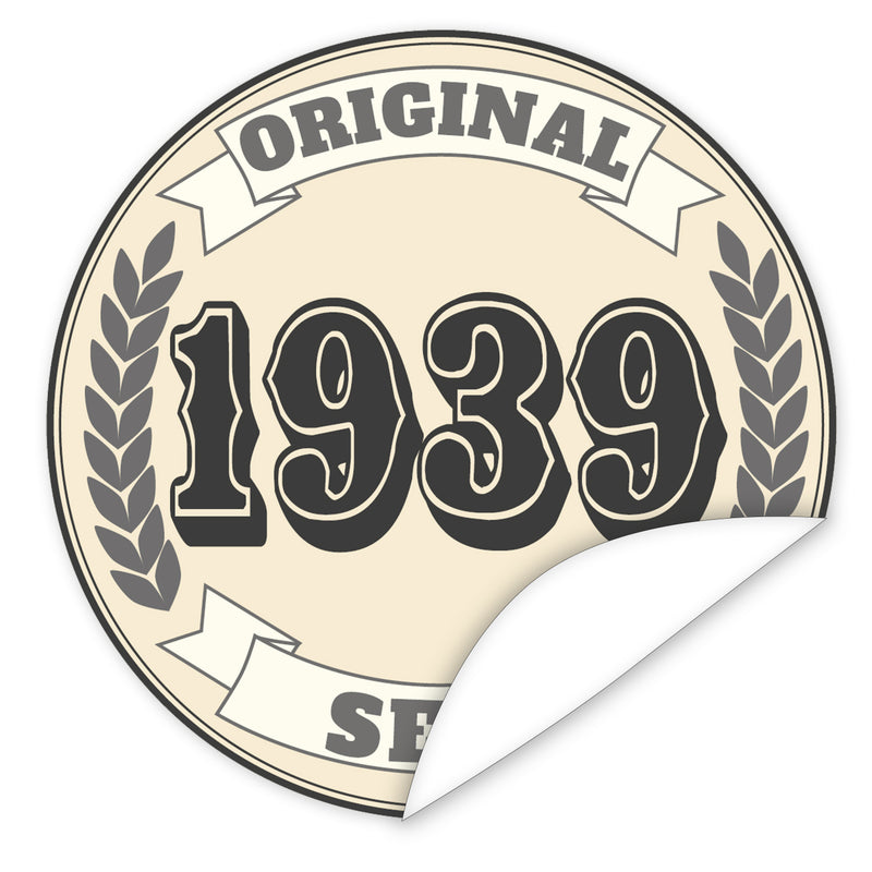Original-seit-1939-western-blauer-Aufkleber