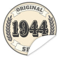 Original-seit-1944-western-blauer-Aufkleber