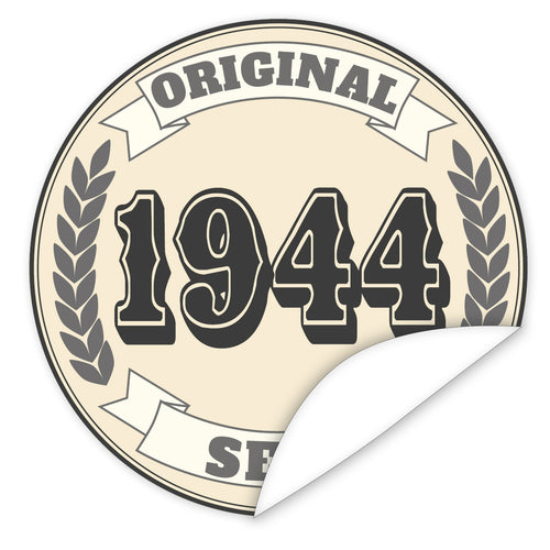 Original-seit-1944-western-blauer-Aufkleber