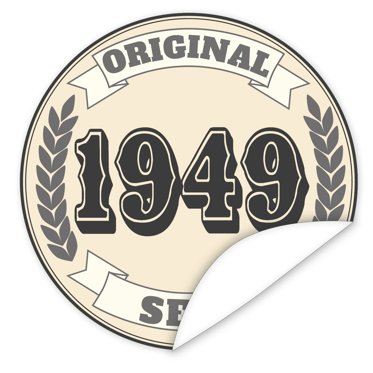 Original-seit-1949-western-blauer-Aufkleber