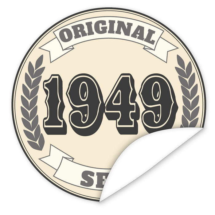 Original-seit-1949-western-blauer-Aufkleber