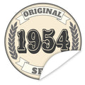 Original-seit-1954-western-blauer-Aufkleber