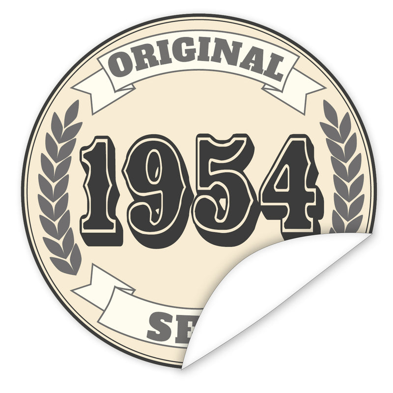 Original-seit-1954-western-blauer-Aufkleber