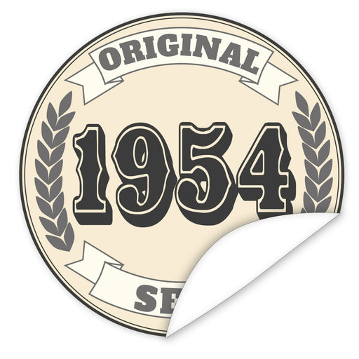 Original-seit-1954-western-blauer-Aufkleber