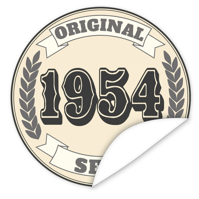 Original-seit-1954-western-blauer-Aufkleber