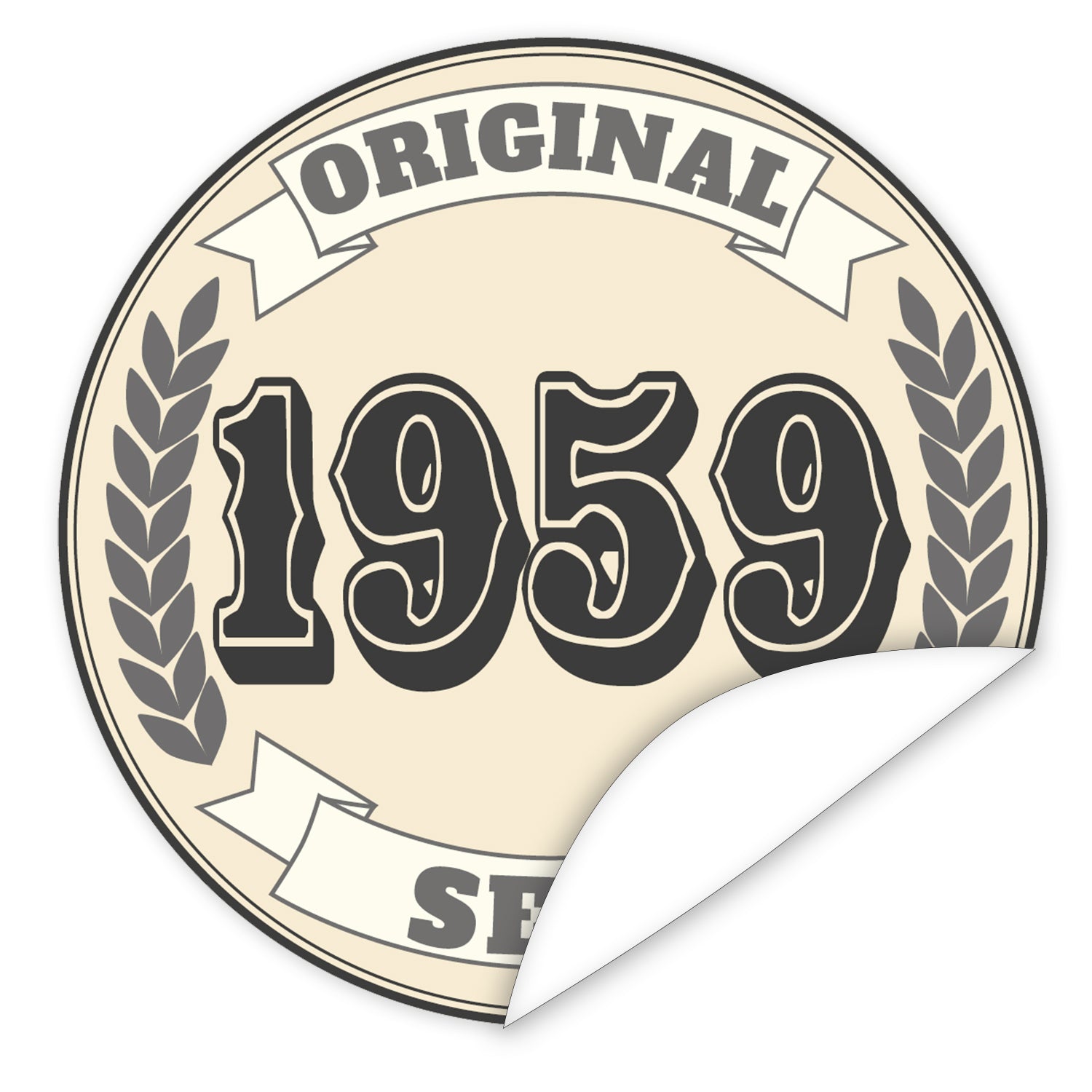 Original-seit-1959-western-blauer-Aufkleber