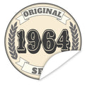 Original-seit-1964-western-blauer-Aufkleber