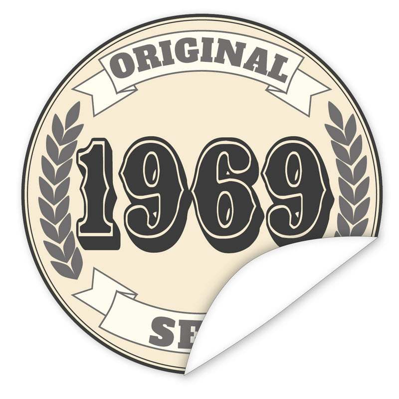 Original-seit-1969-western-blauer-Aufkleber