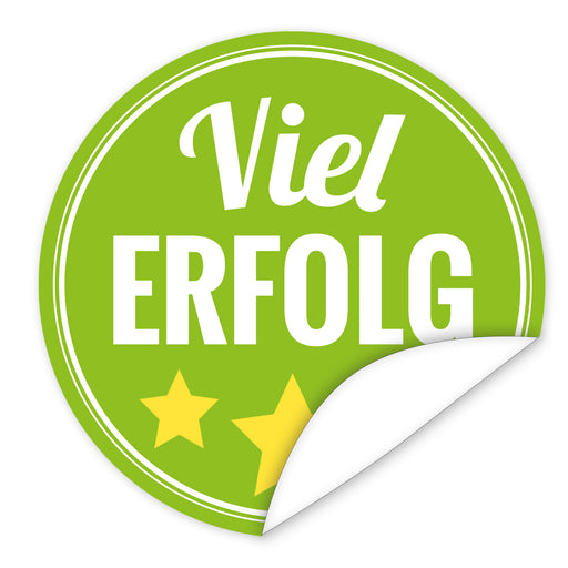 Aufkleber-Viel-Erfolg