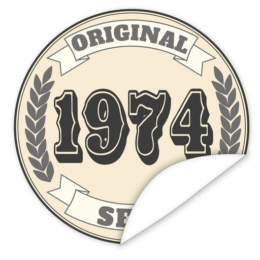 Original-seit-1974-western-blauer-Aufkleber