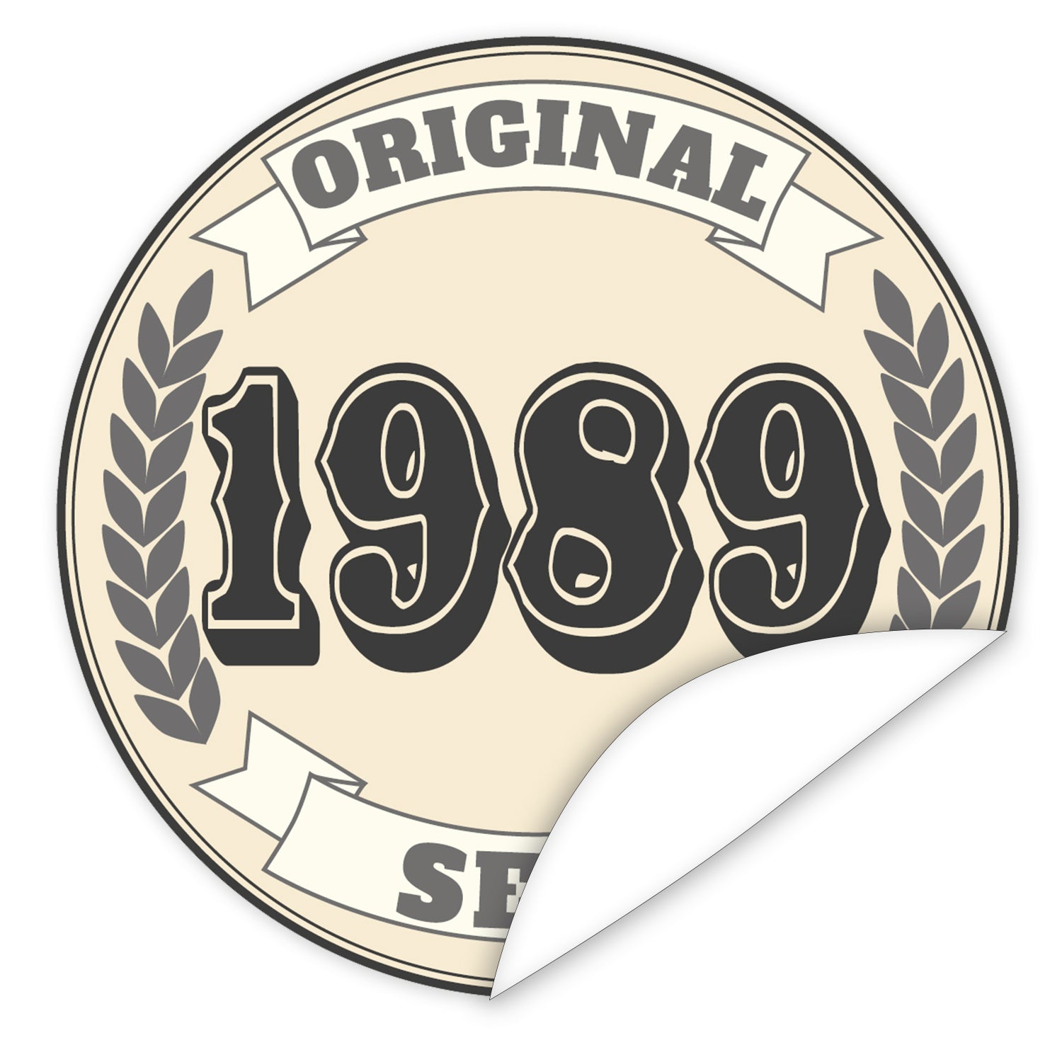 Original-seit-1989-western-blauer-Aufkleber