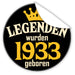 Legenden-wurden-1933-geboren-blauer-Aufkleber