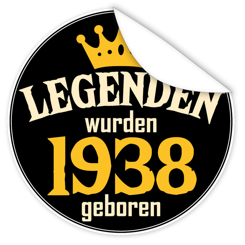 Legenden-wurden-1938-geboren-blauer-Aufkleber