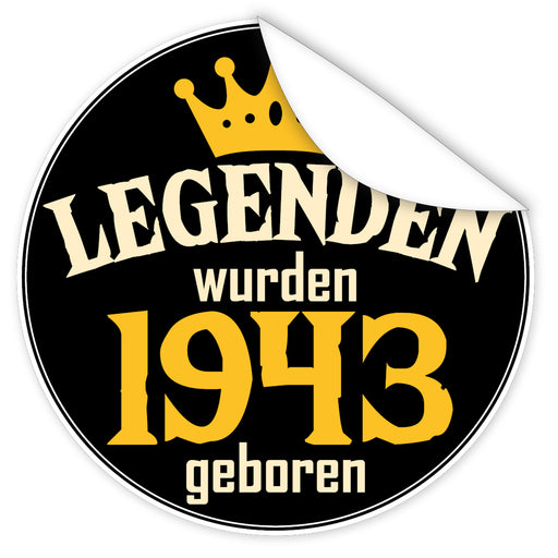 Legenden-wurden-1943-geboren-blauer-Aufkleber