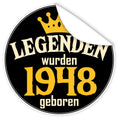Legenden-wurden-1948-geboren-blauer-Aufkleber
