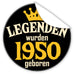 Legenden-wurden-1950-geboren-blauer-Aufkleber