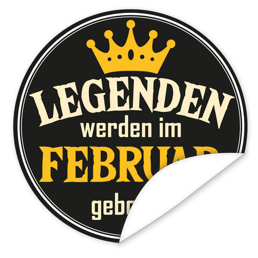Aufkleber-Februar