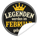 Aufkleber-Februar