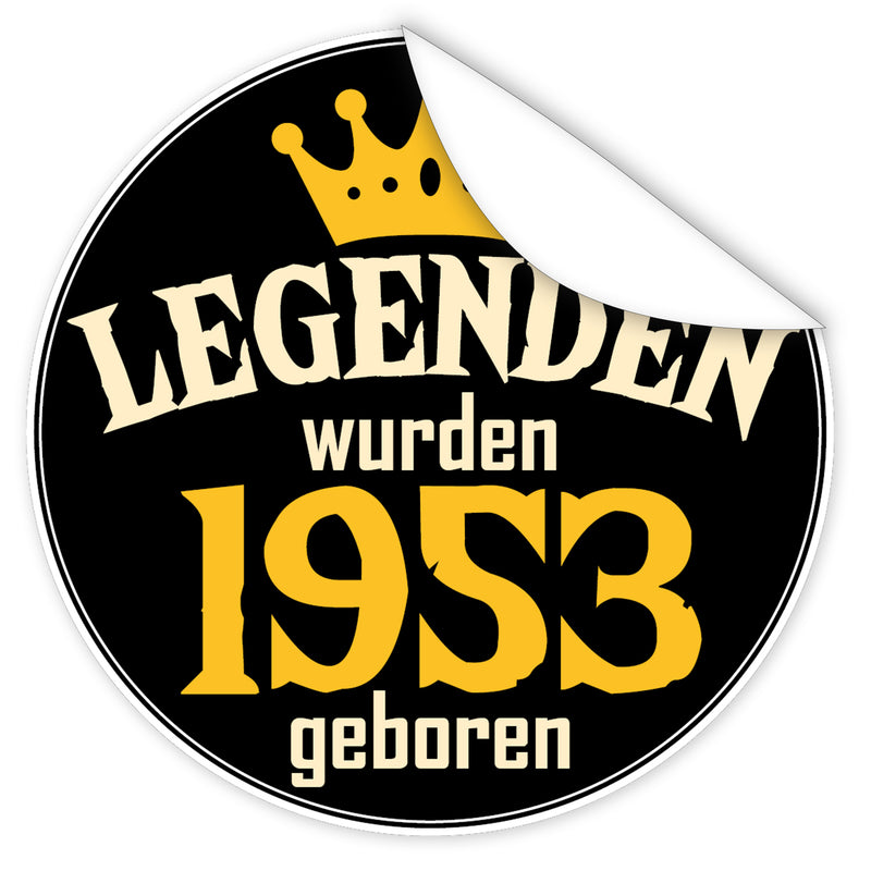 Legenden-wurden-1953-geboren-blauer-Aufkleber