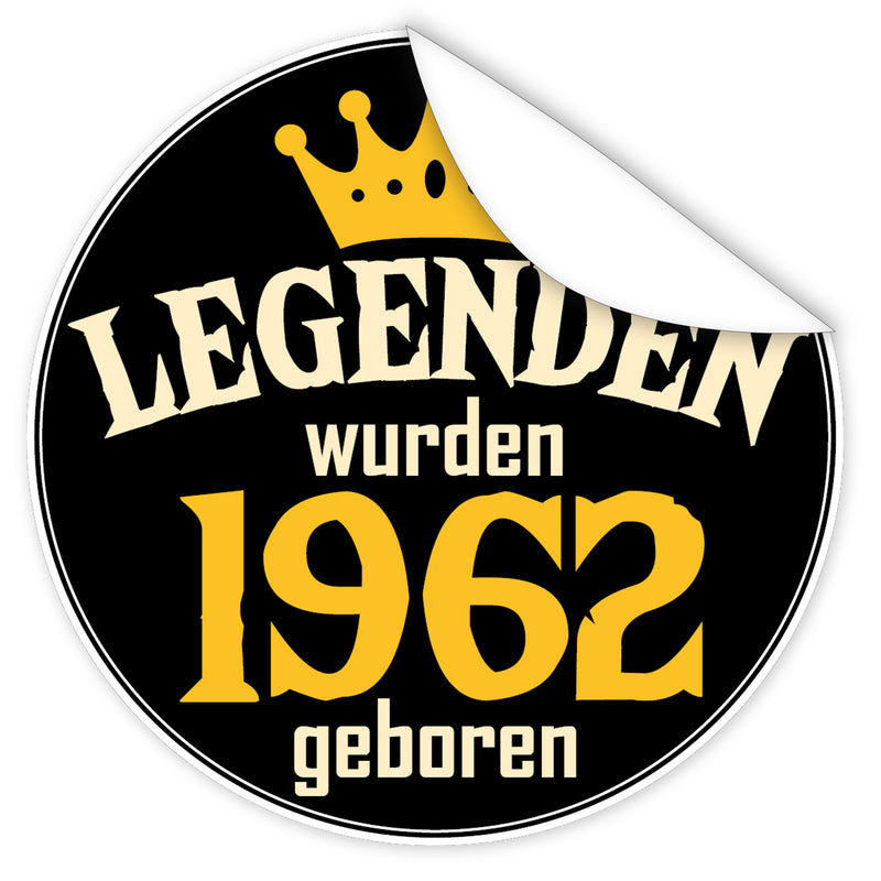 Legenden-wurden-1962-geboren-blauer-Aufkleber