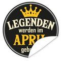Aufkleber-April