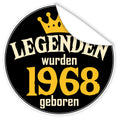 Legenden-wurden-1968-geboren-blauer-Aufkleber
