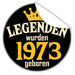 Legenden-wurden-1973-geboren-blauer-Aufkleber