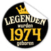 Legenden-wurden-1974-geboren-blauer-Aufkleber