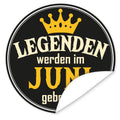 Aufkleber-Juni