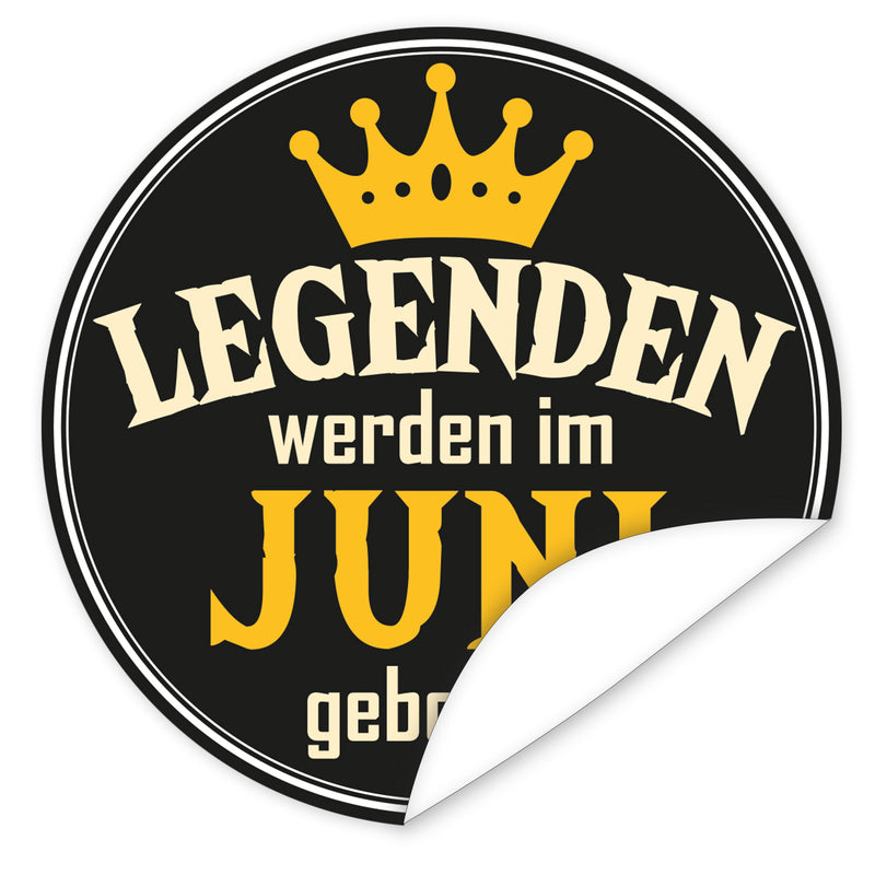 Aufkleber-Juni