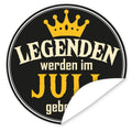 Aufkleber-Juli