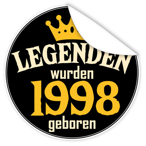 Legenden-wurden-1998-geboren-blauer-Aufkleber