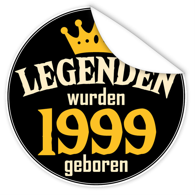Legenden-wurden-1999-geboren-blauer-Aufkleber
