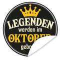 Aufkleber-Oktober