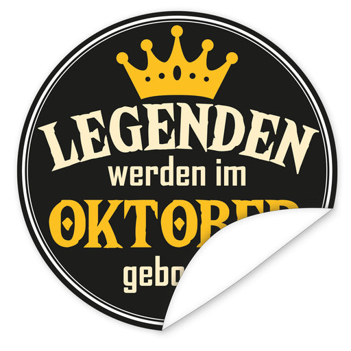 Aufkleber-Oktober