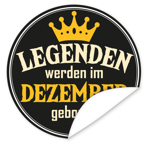 Aufkleber-Dezember