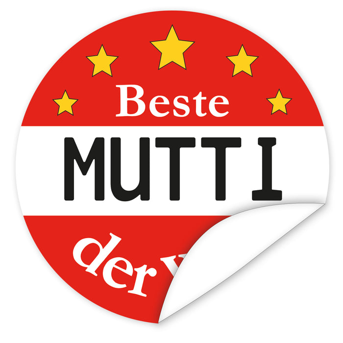 Aufkleber-Mutti-Schild