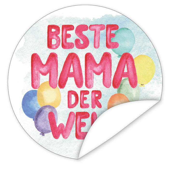 Aufkleber-Mama-aquarell