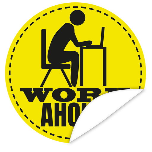 Aufkleber-Workoholic