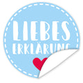 Aufkleber-Liebeserklaerung