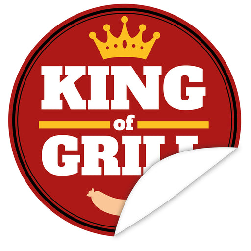 Aufkleber-Grillmeister--King-of-Grill