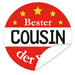 Aufkleber-Bester-Cousin