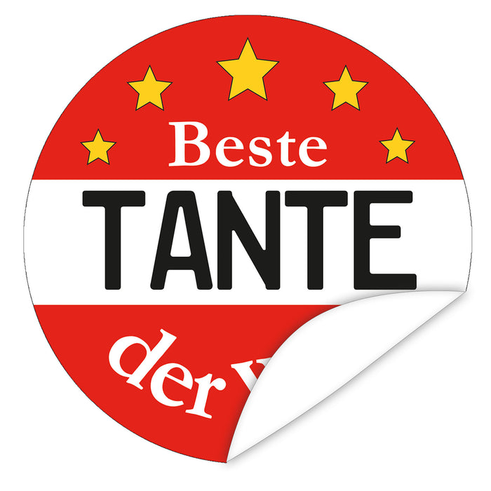 Aufkleber-Beste-Tante