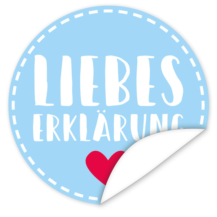 Aufkleber-Liebeserklaerung