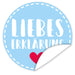 Aufkleber-Liebeserklaerung