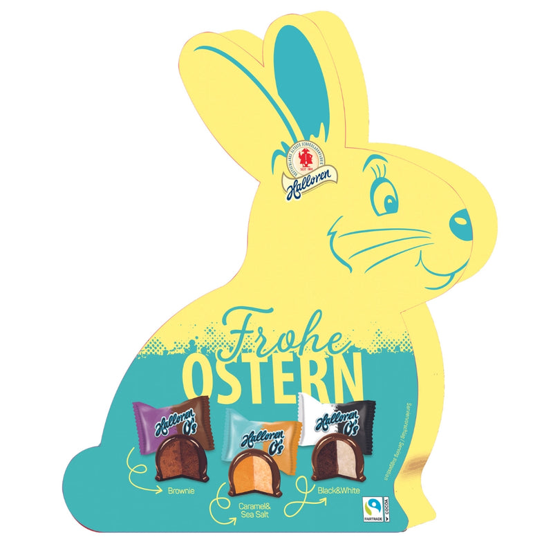 Halloren Kugeln Osterhase - edle Pralinenkugeln in festlicher Osterhasen-Geschenkverpackung 145g