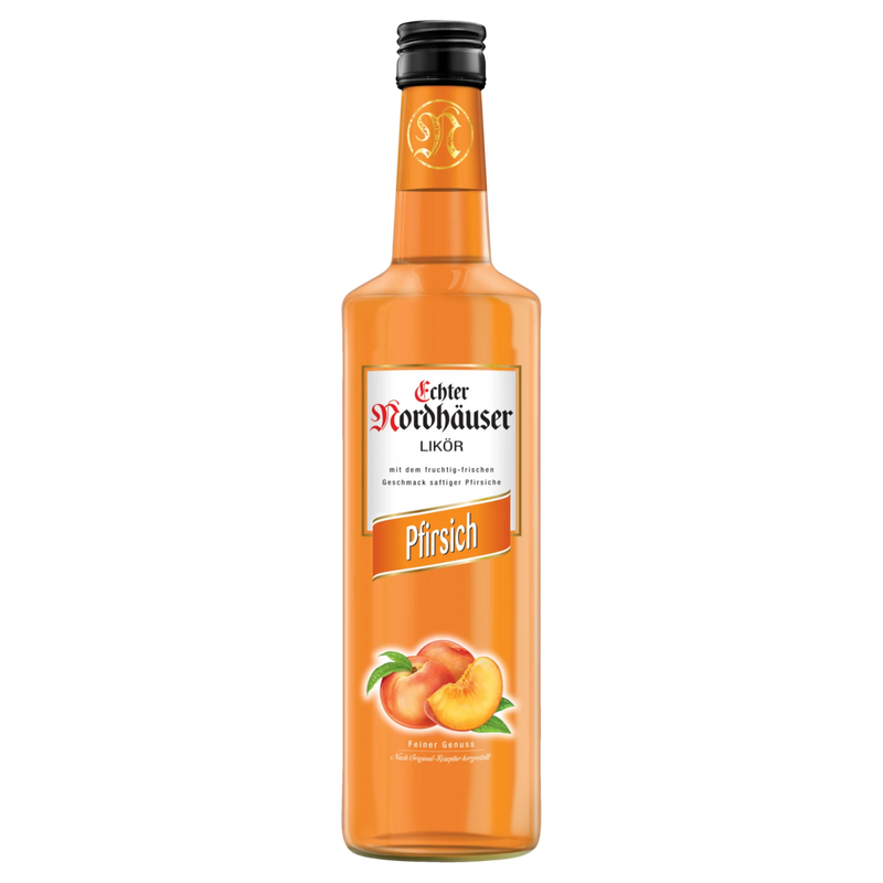 Echter Nordhäuser Pfirsich 0,7l - 17 % vol. fruchtiger Likör - nach Original-Rezeptur
