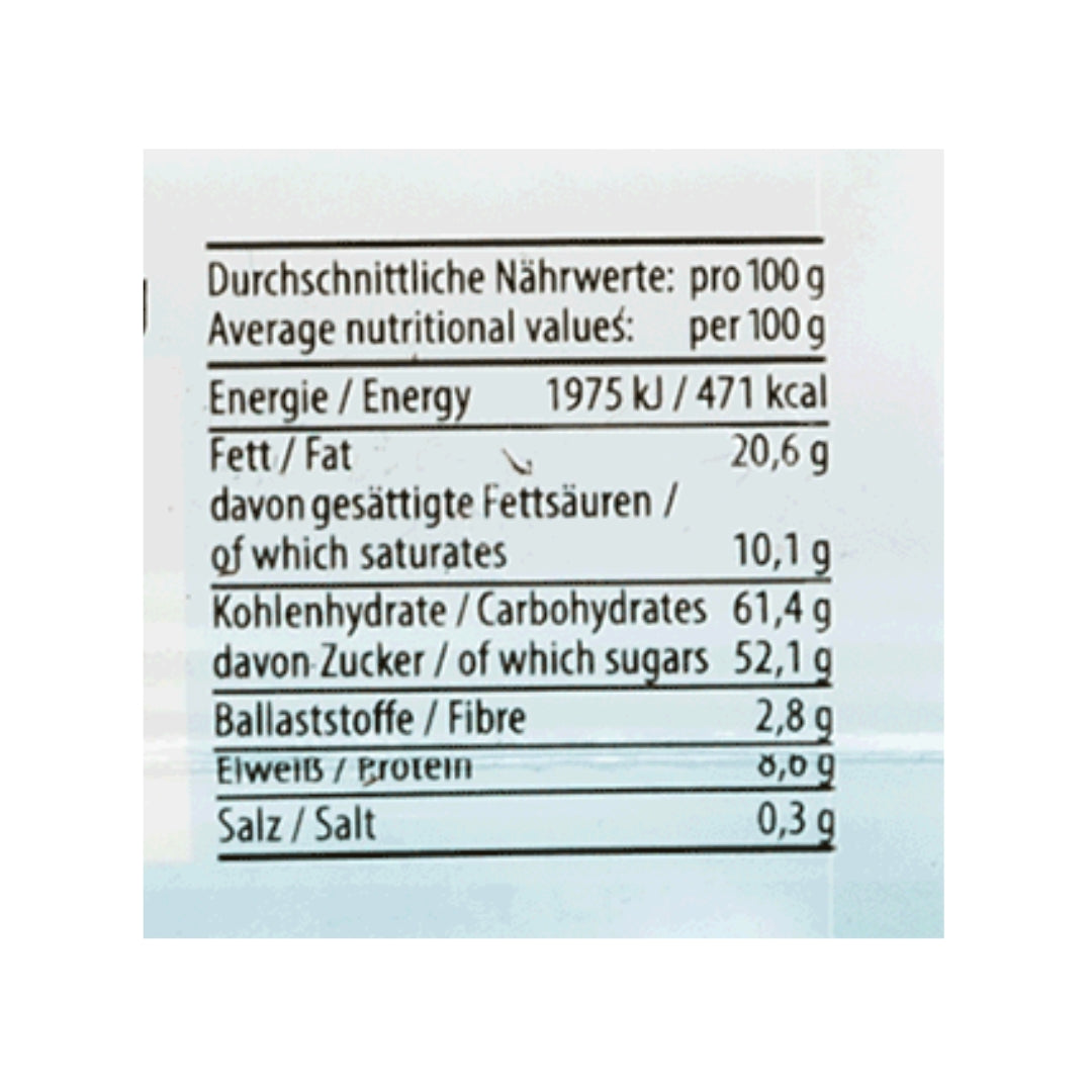 Zetti Bambina Riegel Vollmilchschokolade mit Haselnusssplitter und feines Butterkaramell, 45g