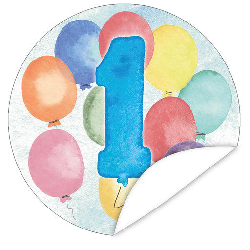 Aufkleber-1-Zahlen-Aquarell
